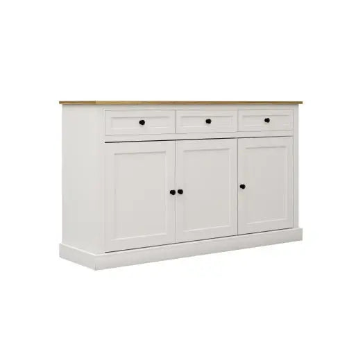 Bellemave Buffet Cabinet with 3 Drawers and 3 Door Adjustable Shelves - Bellemave