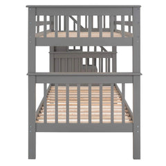 Bellemave® Bunk Bed with 3 Drawers and Stairs - Bellemave