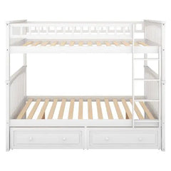 Bellemave Bunk Bed with Drawers, Convertible Beds - Bellemave