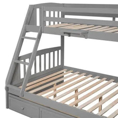 Bellemave Bunk Bed with Drawers，Ladder and Storage Staircase - Bellemave