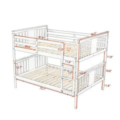 Bellemave Bunk Bed with Ladder for Bedroom - Bellemave