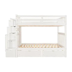 Bellemave Bunk Bed with Shelves and 6 Storage Drawers - Bellemave