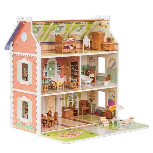 Bellemave Classic Vintage Wooden Dollhouse for boys and girls（Free shipping） - Bellemave