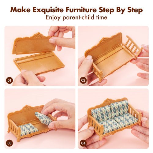 Bellemave Classic Vintage Wooden Dollhouse for boys and girls（Free shipping） - Bellemave