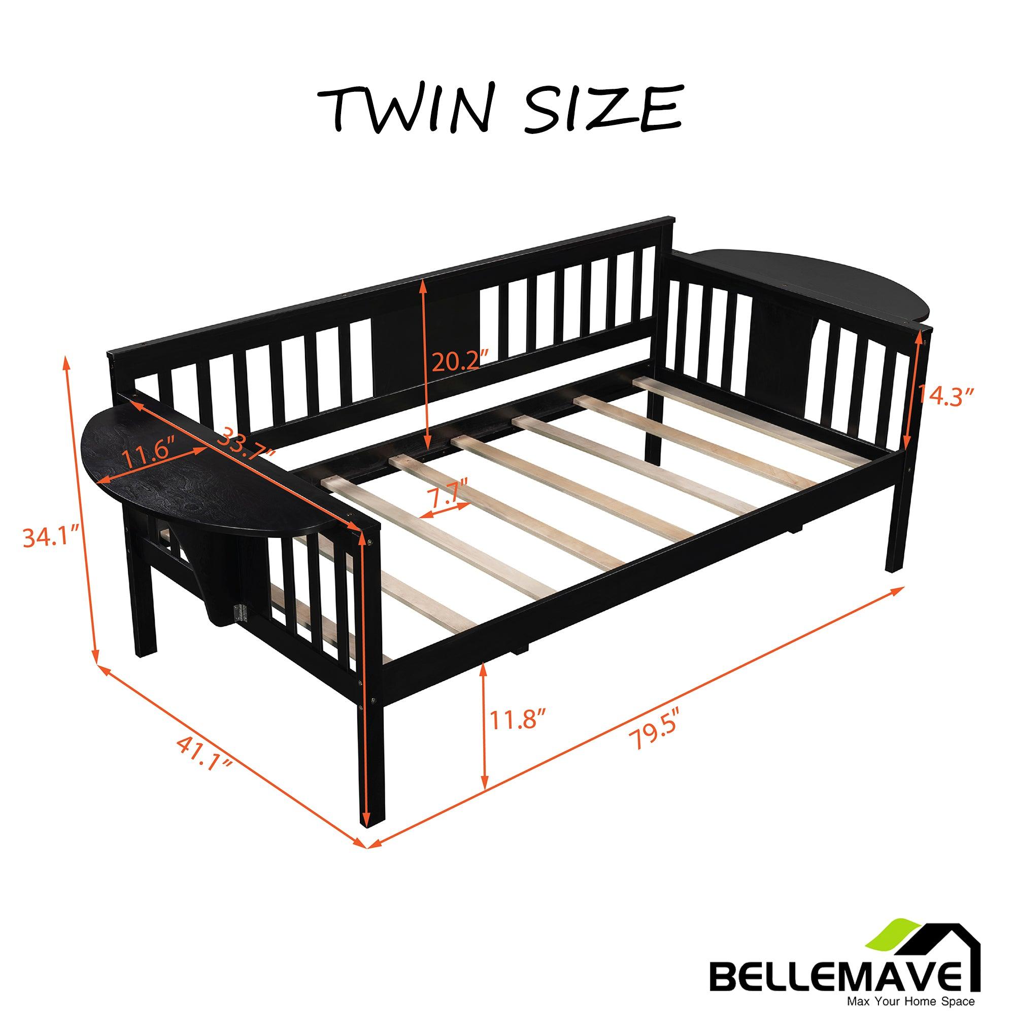 Bellemave Daybed Frame with small foldable table - Bellemave