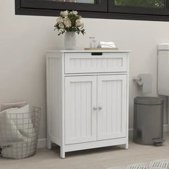 Bellemave Freestanding 2 Door 1 Drawer Wooden Storage Cabinet - Bellemave