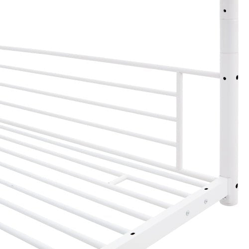 Bellemave Full-Full-Full Metal Triple Bed with Built-in Ladder - Bellemave