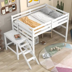 Bellemave Full Loft Bed with Platform,ladder - Bellemave