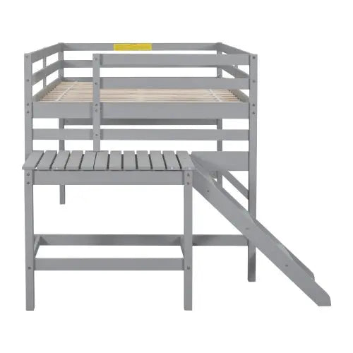 Bellemave Full Loft Bed with Platform,ladder - Bellemave