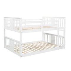 Bellemave Full Over Full Bunk Bed with Ladder - Bellemave