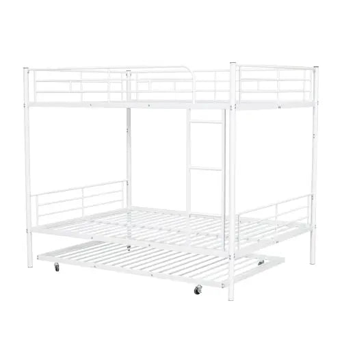 Bellemave Full Over Full Metal Bunk Bed with Trundle - Bellemave