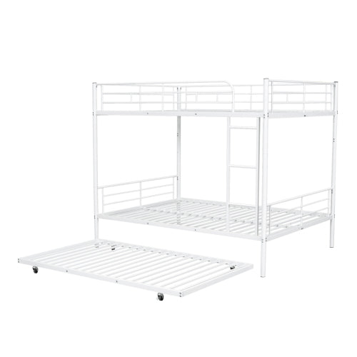 Bellemave Full Over Full Metal Bunk Bed with Trundle - Bellemave