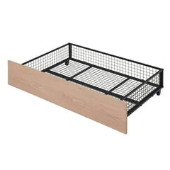 Bellemave® Full Over Twin & Twin Metal Triple Bunk Bed with 2 Drawers - Bellemave