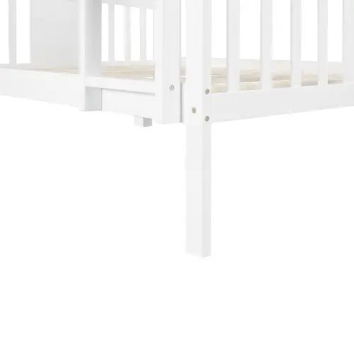 Bellemave® Full Size Bunk Bed with Ladder - Bellemave