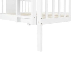 Bellemave® Full Size Bunk Bed with Ladder - Bellemave