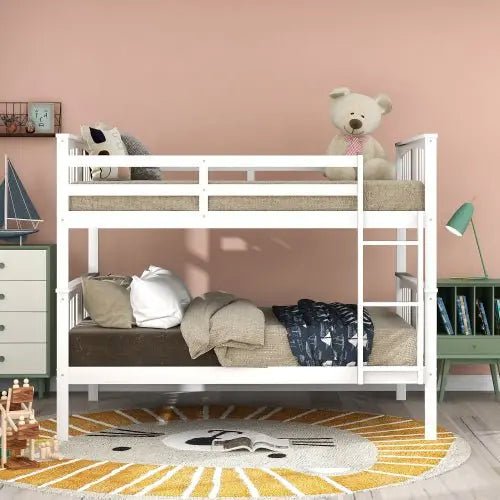 Bellemave® Full Size Bunk Bed with Ladder - Bellemave
