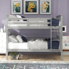 Bellemave® Full Size Bunk Bed with Ladder - Bellemave