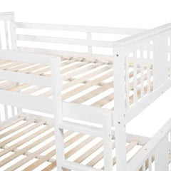 Bellemave® Full Size Floor Bunk Bed - Bellemave