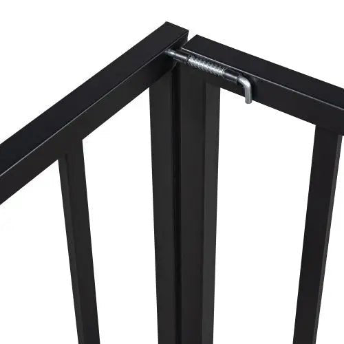 Bellemave® Full Size Metal Floor Bed with Fence and Door - Bellemave