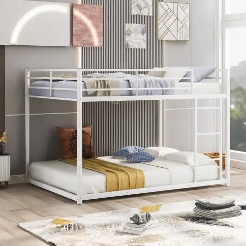 Bellemave® Full Size Metal Floor Bunk Bed - Bellemave