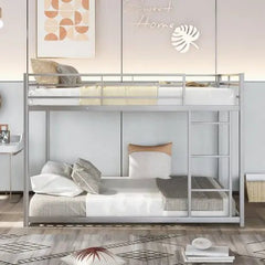 Bellemave® Full Size Metal Floor Bunk Bed - Bellemave