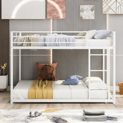 Bellemave® Full Size Metal Floor Bunk Bed - Bellemave