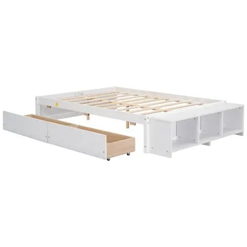 Bellemave Full Size Platform Bed with Storage Case - Bellemave