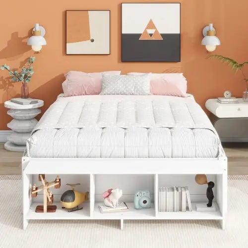 Bellemave Full Size Platform Bed with Storage Case - Bellemave