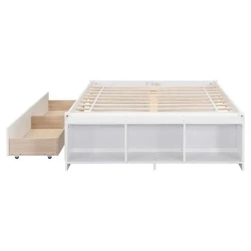 Bellemave Full Size Platform Bed with Storage Case - Bellemave