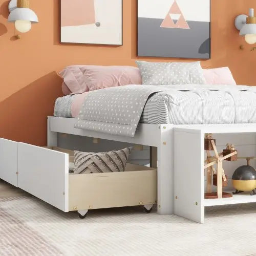 Bellemave Full Size Platform Bed with Storage Case - Bellemave