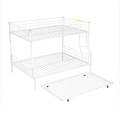 Bellemave® Full XL over Queen Metal Bunk Bed with Trundle Bed - Bellemave