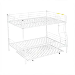 Bellemave® Full XL over Queen Metal Bunk Bed with Trundle Bed - Bellemave
