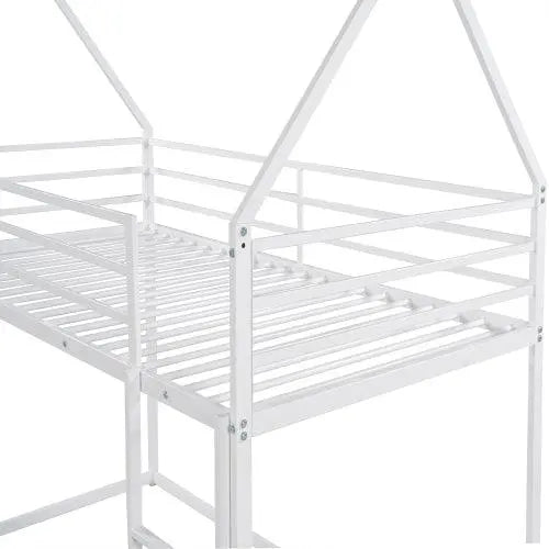 Bellemave House Bunk Bed with Built-in Ladder - Bellemave