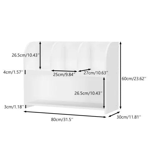 Bellemave® Kids Bookcase with 4 Compartments - Bellemave