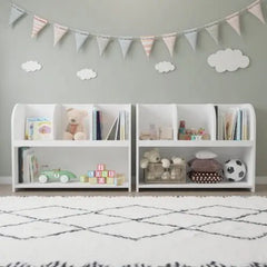 Bellemave® Kids Bookcase with 4 Compartments - Bellemave