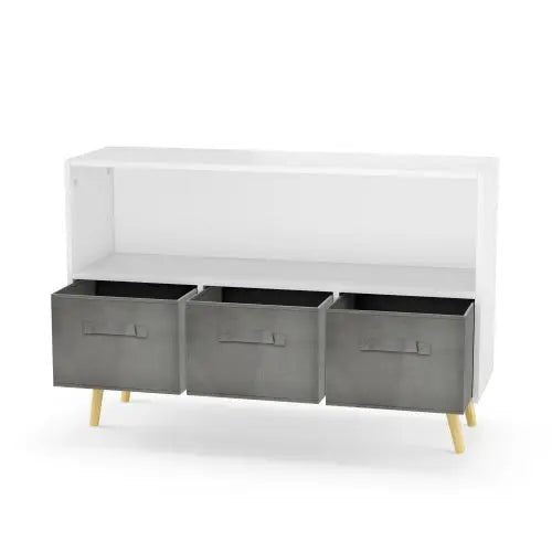 Bellemave® Kids bookcase with Collapsible Fabric Drawers - Bellemave
