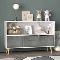 Bellemave® Kids bookcase with Collapsible Fabric Drawers - Bellemave