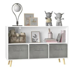 Bellemave® Kids bookcase with Collapsible Fabric Drawers - Bellemave