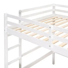 Bellemave® Loft Bed with Desk and Writing Board,2 Drawers Cabinet - Bellemave