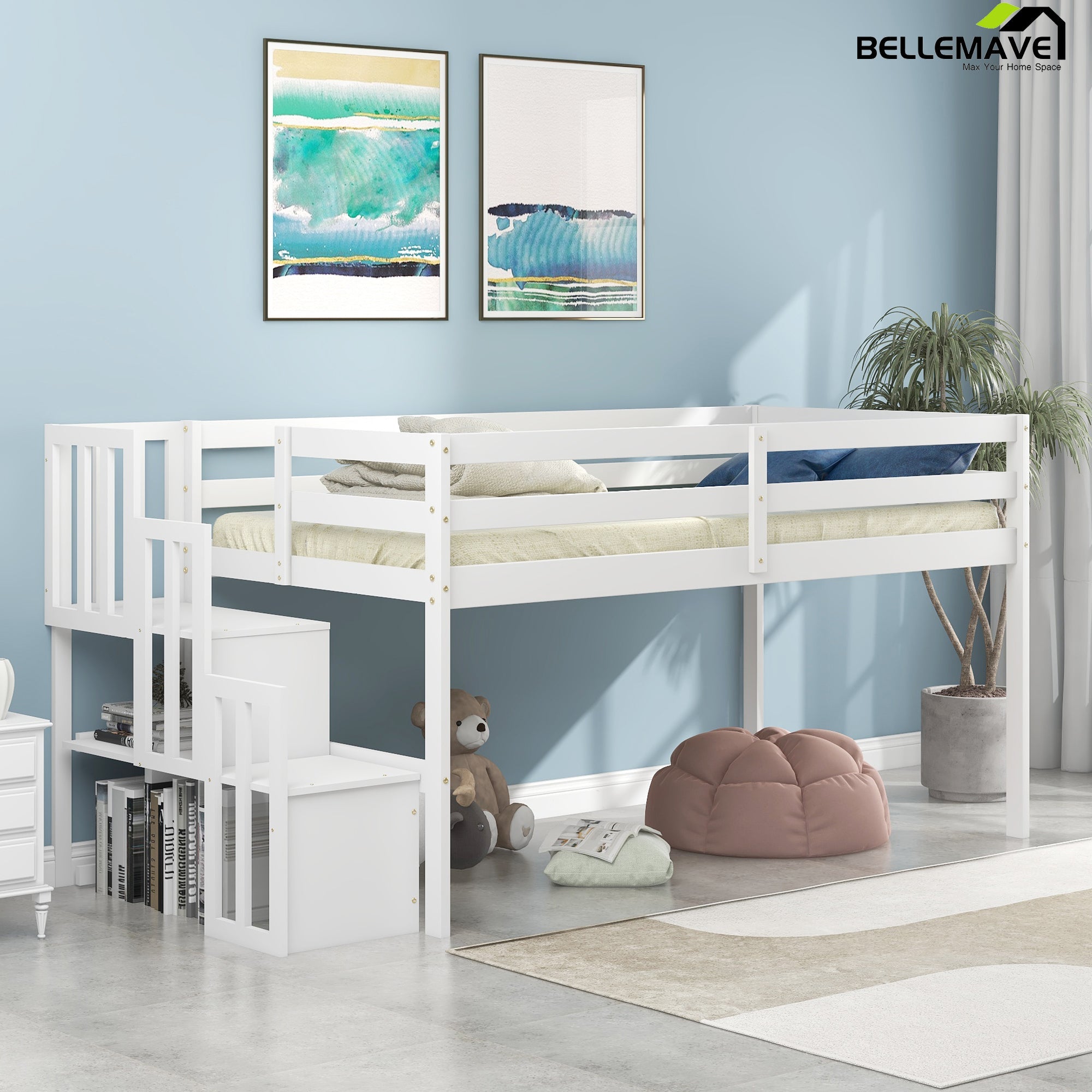 Bellemave Loft bed with staircase - Bellemave
