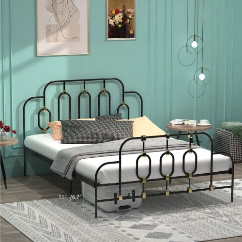 Bellemave Metal bed, with details, characteristic molding - Bellemave