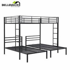 Bellemave Metal Full Over Twin&Twin Triple Bunk Bed - Bellemave