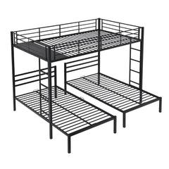 Bellemave Metal Full Over Twin&Twin Triple Bunk Bed - Bellemave