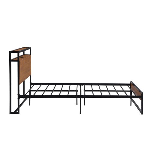 Bellemave Metal Platform Bed Frame with Sockets - Bellemave