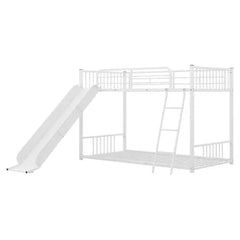 Bellemave® Metal Twin Size Bunk Bed with Slide - Bellemave