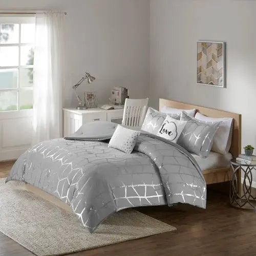 Bellemave Metallic Printed Comforter Set(Free shipping) - Bellemave