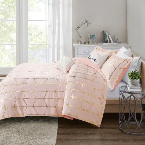 Bellemave Metallic Printed Comforter Set(Free shipping) - Bellemave