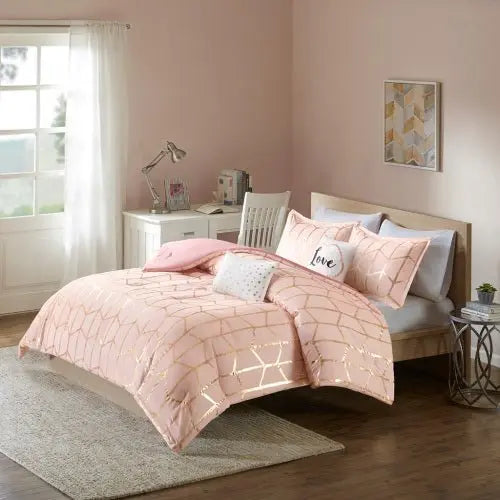 Bellemave Metallic Printed Comforter Set(Free shipping) - Bellemave