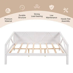 Bellemave® Minimalism Style Wood Daybed with Support - Bellemave