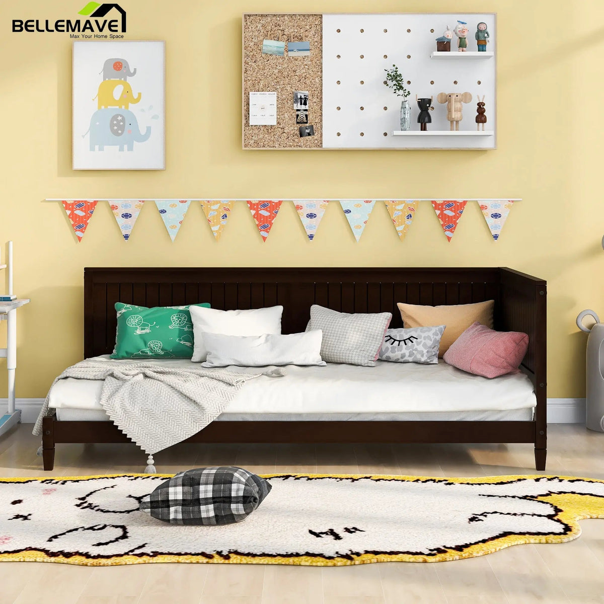 Bellemave® Modern Minimalism Wooded Daybed - Bellemave